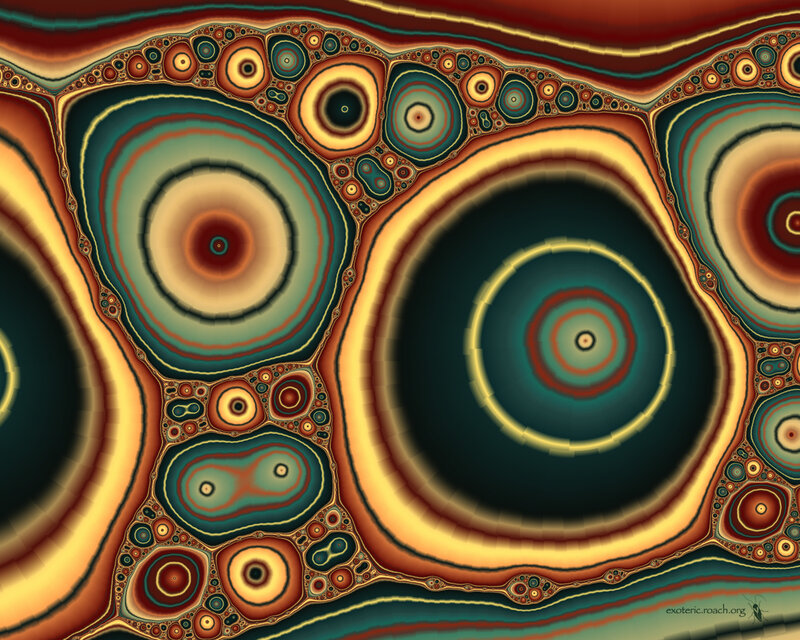Fractal concentric circles