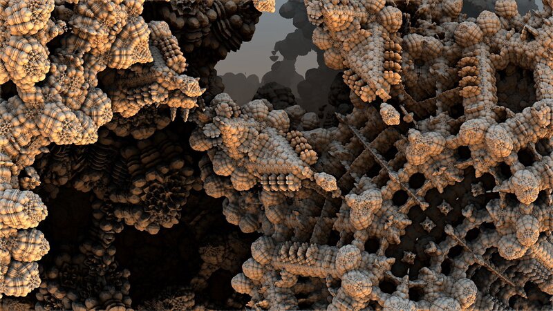 Fractal Coral Structure — Brown
