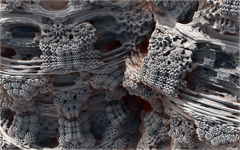Fractal Coral Structure — Gray
