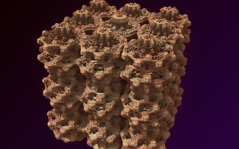 Fractal coral structure