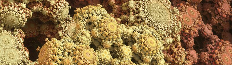 Fractal Coral Structure — Yellow