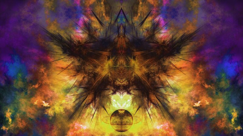 Fractal Cosmic Entity — Purple