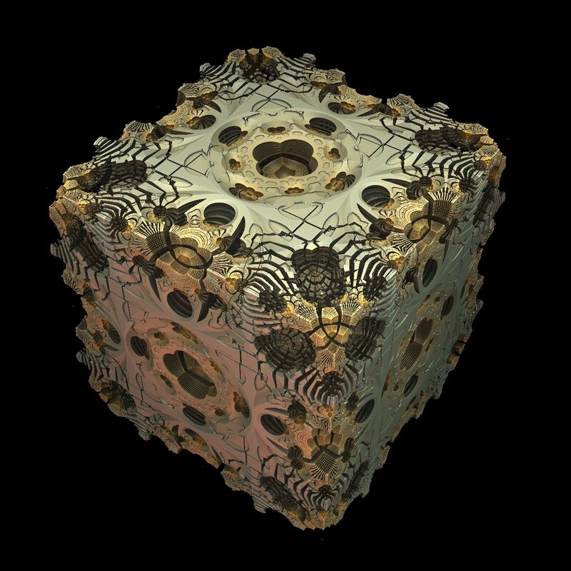 fractal cube sculpture