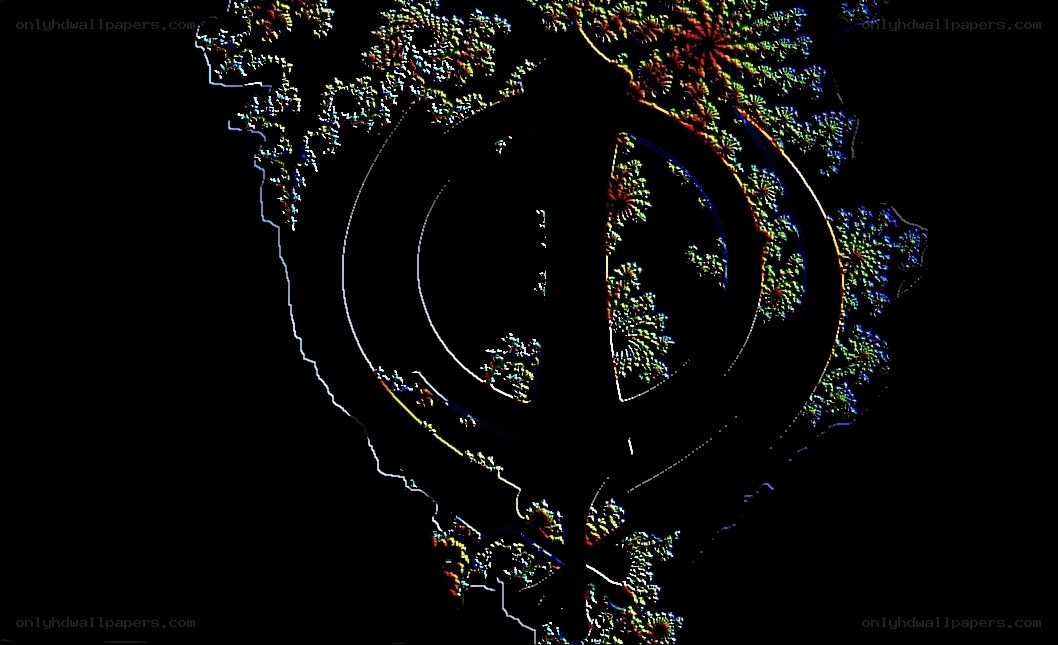 Fractal design with Khanda symbol