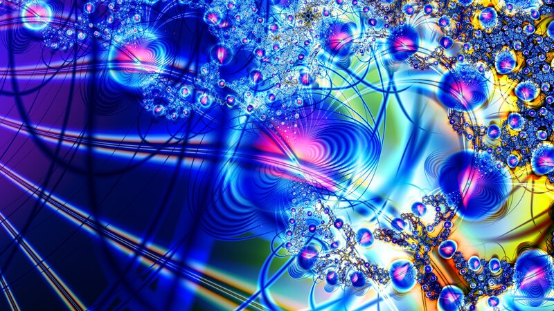 Fractal Digital Artwork — Blue