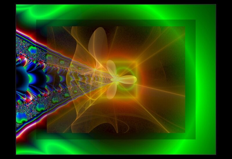Fractal Digital Artwork — Green, Vibrant