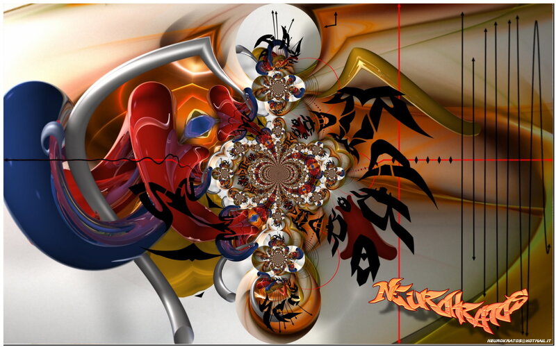 Fractal Digital Artwork — Orange
