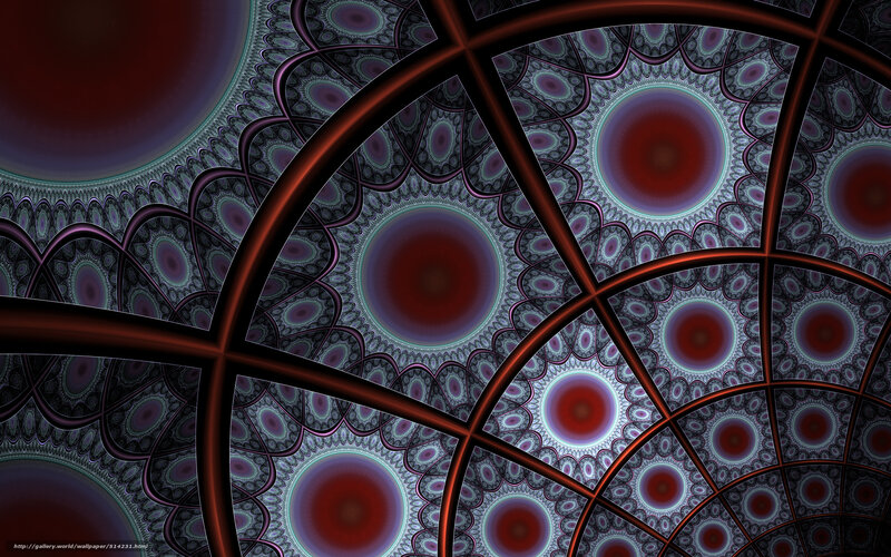 Fractal dome ceiling pattern