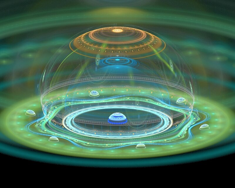 Fractal Dome Structure — Green