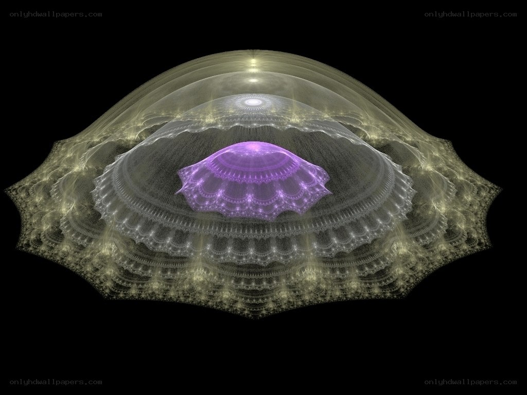 Fractal dome with purple core