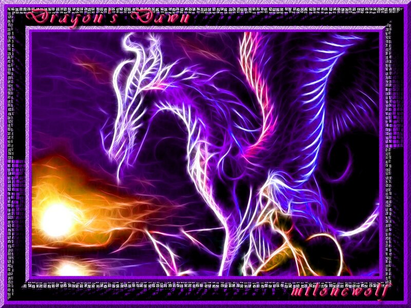 Fractal Dragon — Purple
