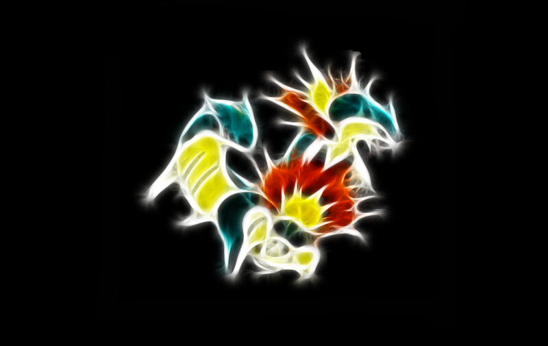 Fractal Dragon Shape — White