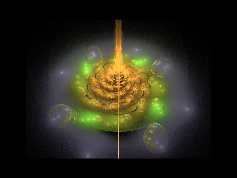 Fractal Energy Burst — Green
