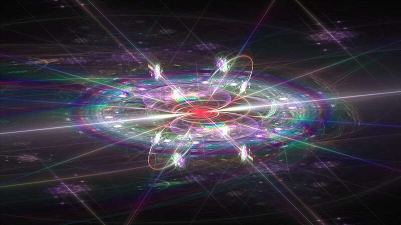 Fractal Energy Burst — Purple, Energetic, Digital Art