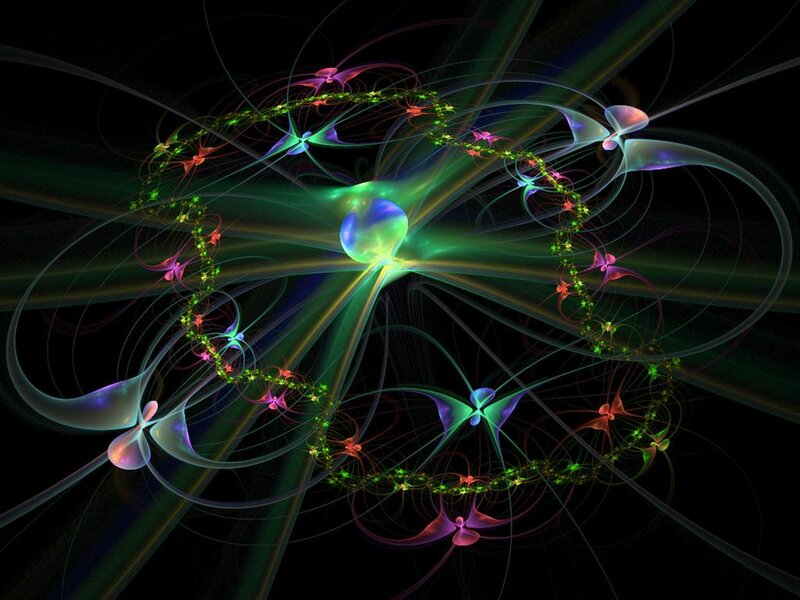 Fractal Energy Pattern — Green, Dynamic
