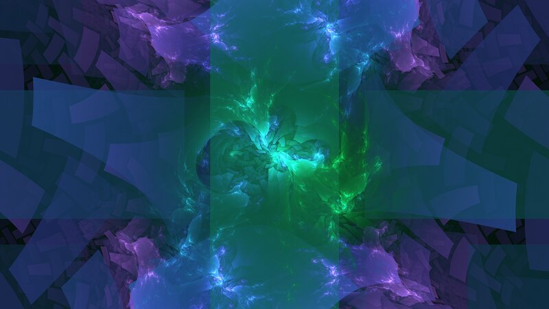 Fractal Energy Pattern — Green, Energetic