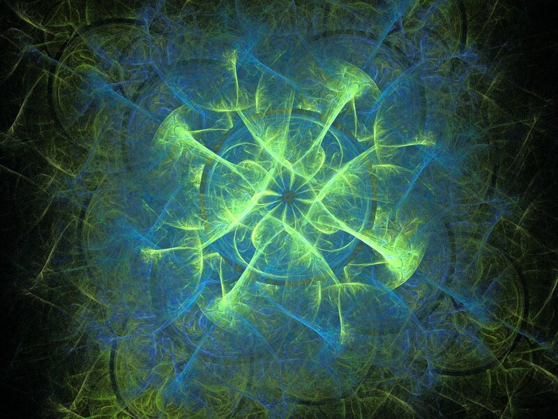Fractal Energy Pattern — Green