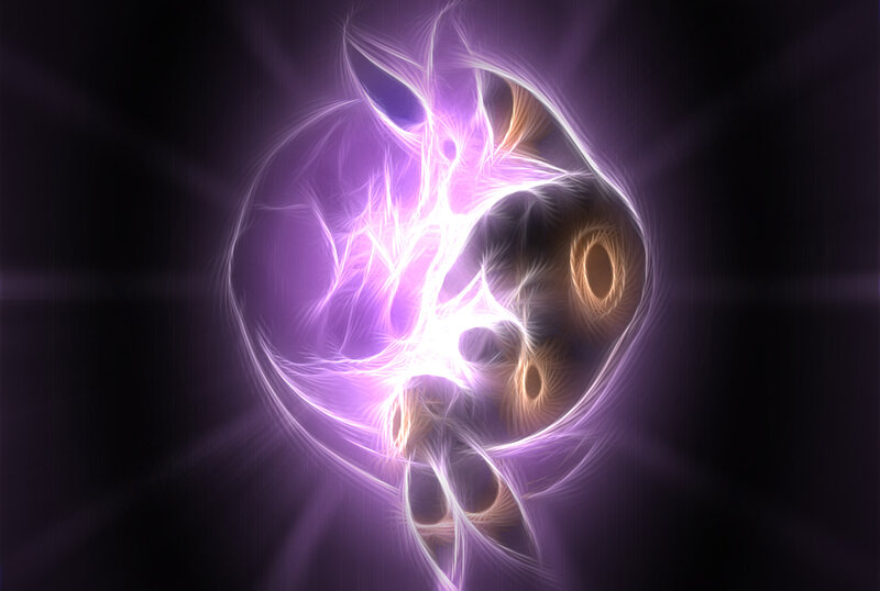 Fractal Energy Pattern — Purple