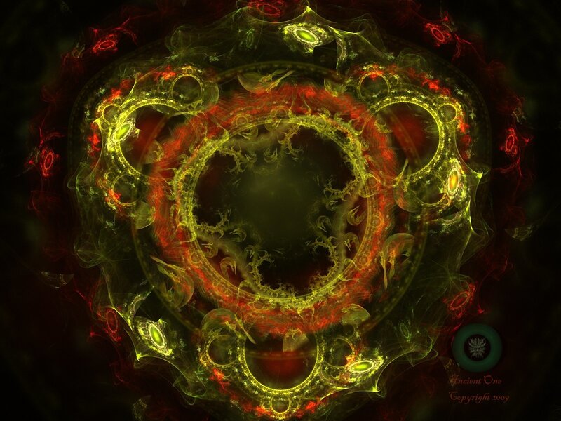 Fractal Energy Pattern — Yellow
