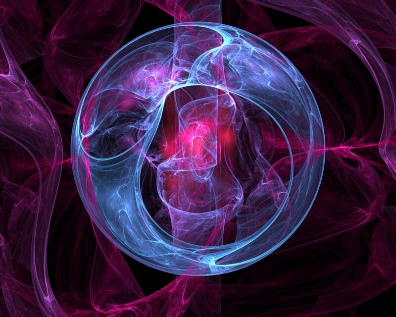 Fractal Energy Sphere — Blue, Ethereal