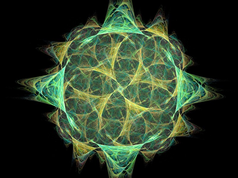 Fractal Energy Sphere — Green