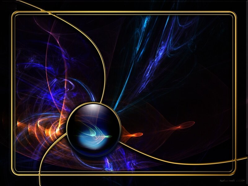 Fractal Energy Swirl — Black