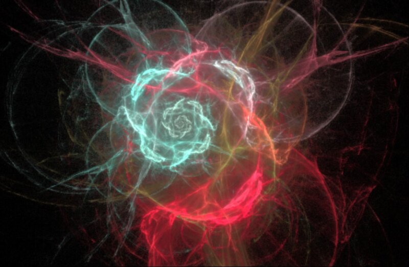 Fractal Energy Swirl — Red