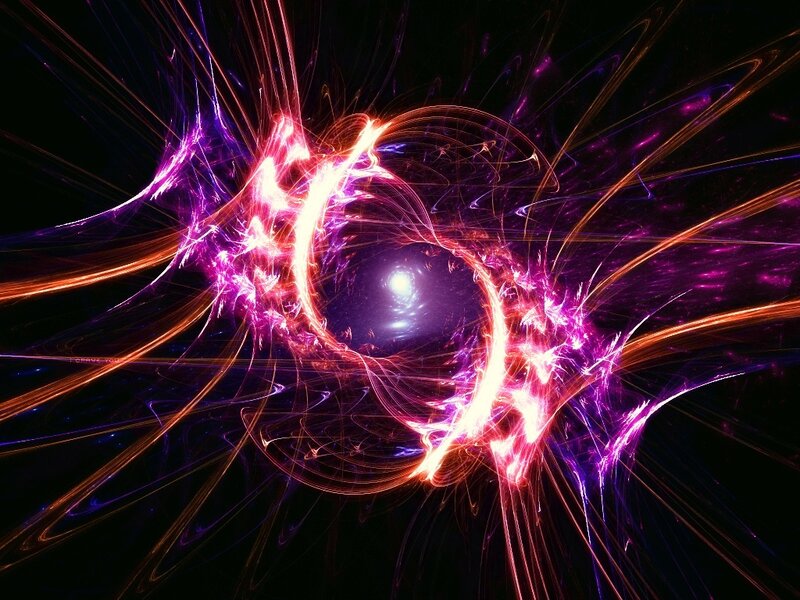 Fractal Energy Vortex — Purple, Dramatic