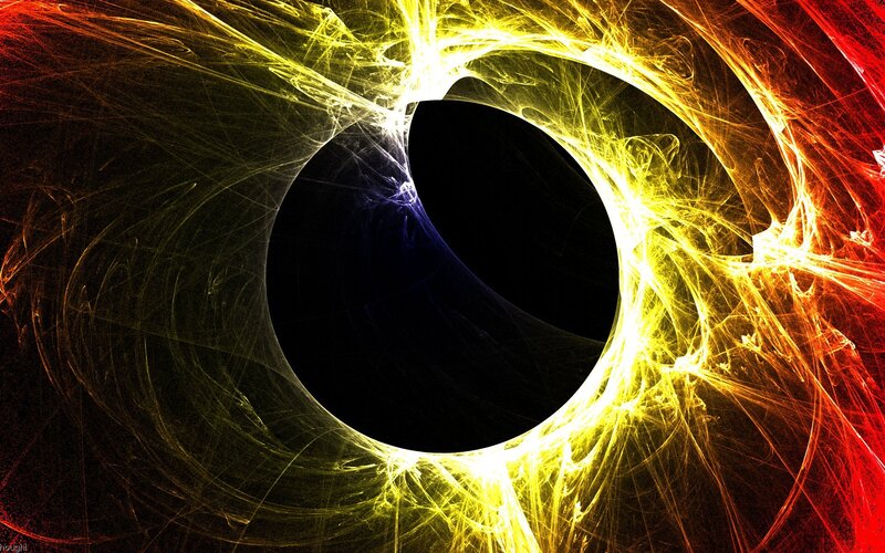 Fractal Energy Vortex — Yellow