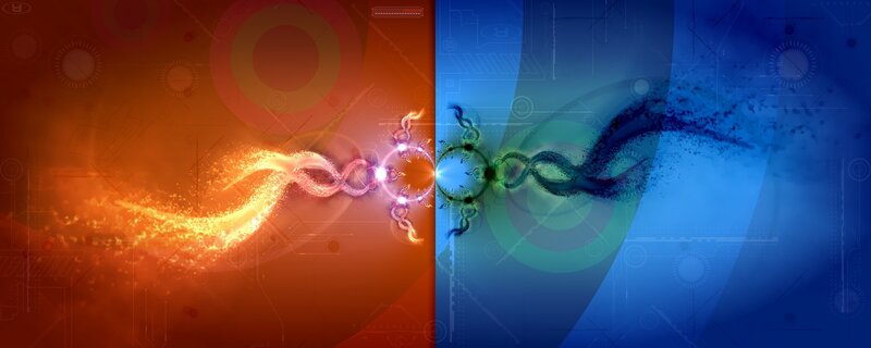 Fractal Energy Waves — Orange