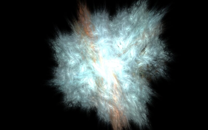Fractal Explosion — White