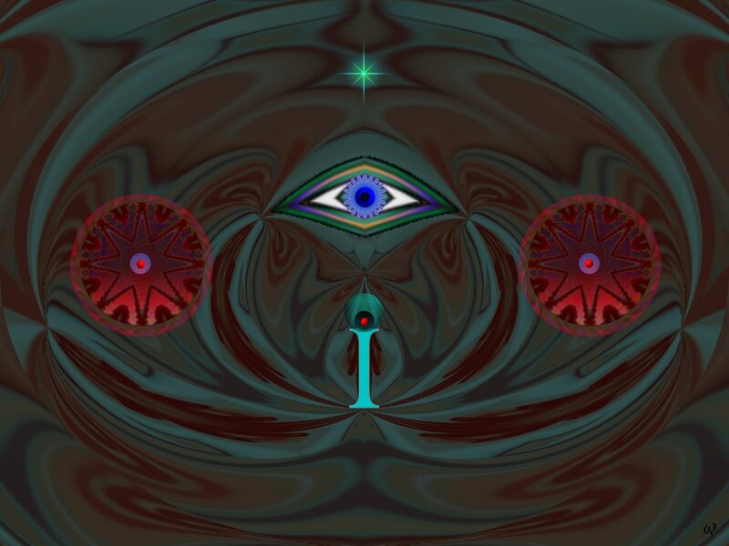 Fractal Eye Design — Green