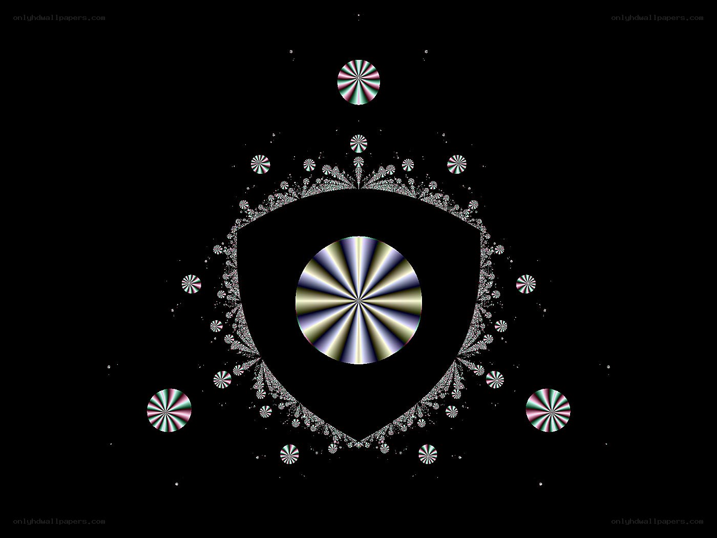 Fractal eye pattern
