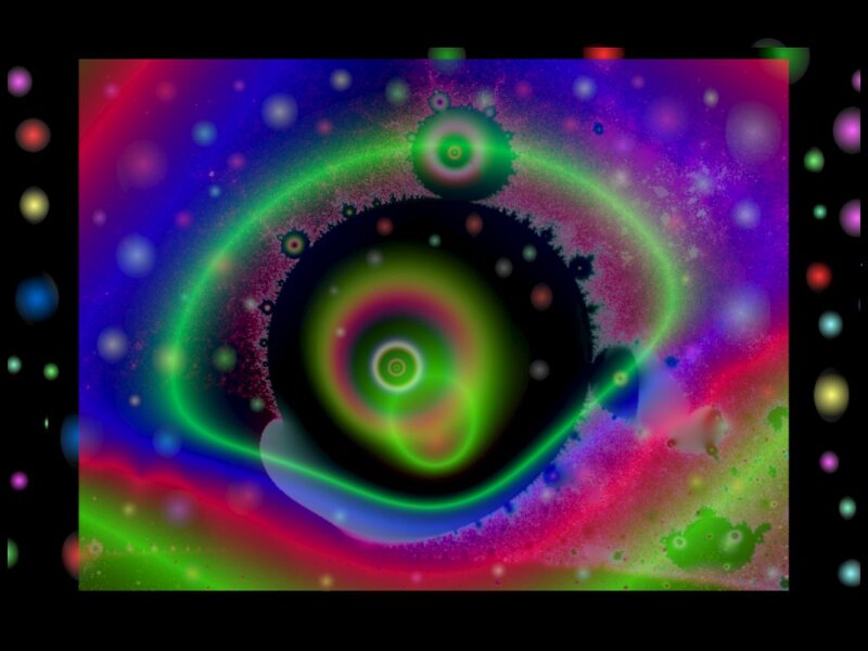 Fractal Eye Pattern — Green