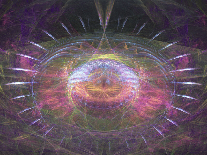 Fractal Eye Pattern — Purple, Hypnotic, Abstract