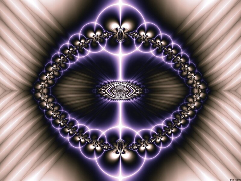 Fractal Eye Pattern — Purple, Hypnotic