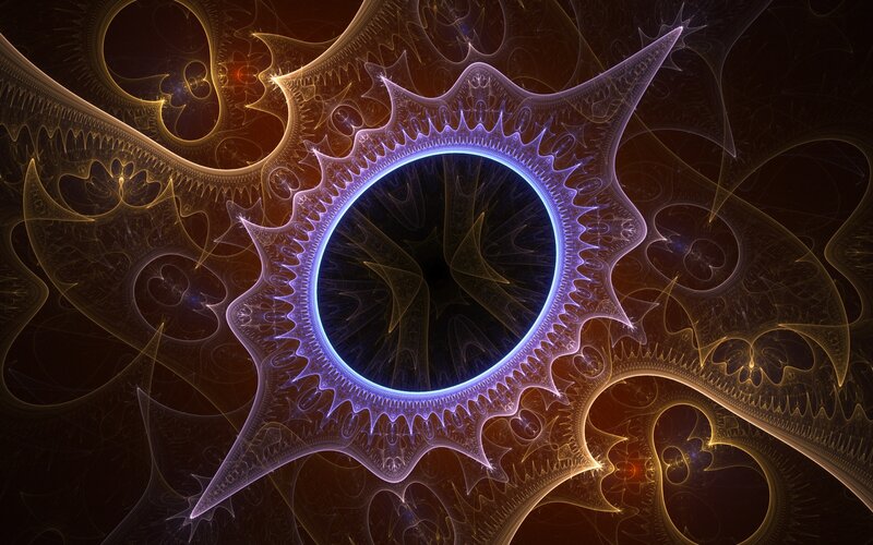 Fractal Eye Pattern — Purple, Mystical