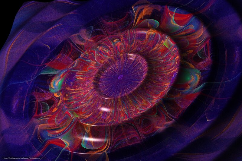 Fractal Eye Pattern — Purple