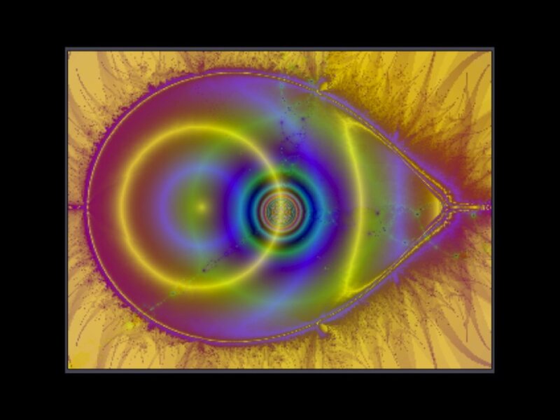 Fractal Eye Pattern — Yellow