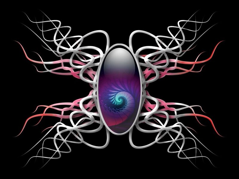 fractal eye with tendrils