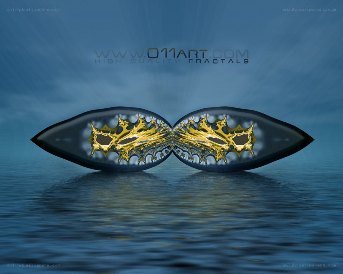 Fractal eyes on water
