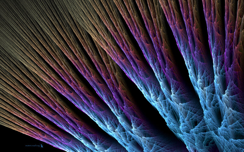 Fractal fan pattern