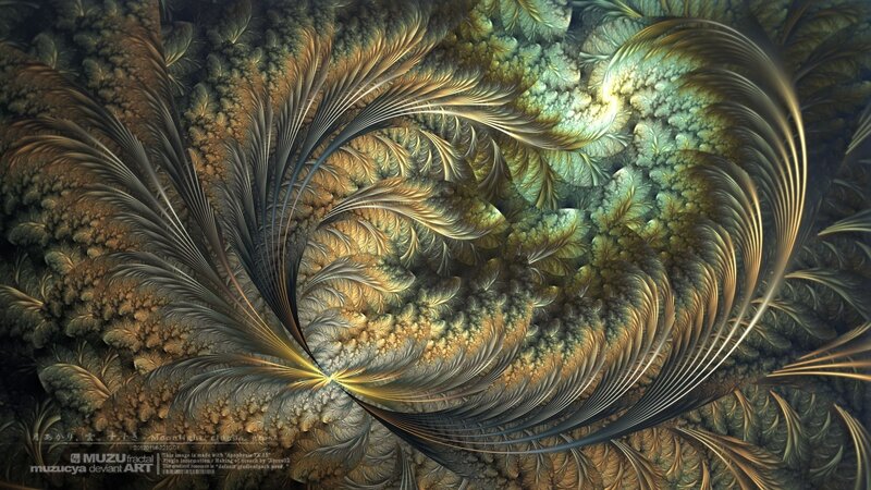 Fractal feather spiral