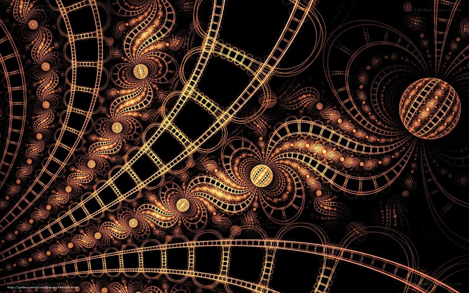 Fractal film strip design