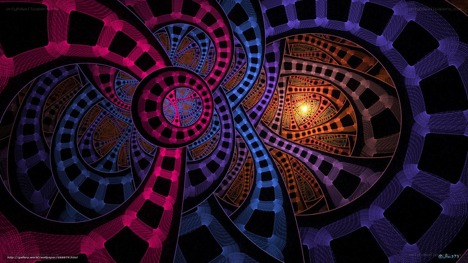 Fractal film strip tunnel