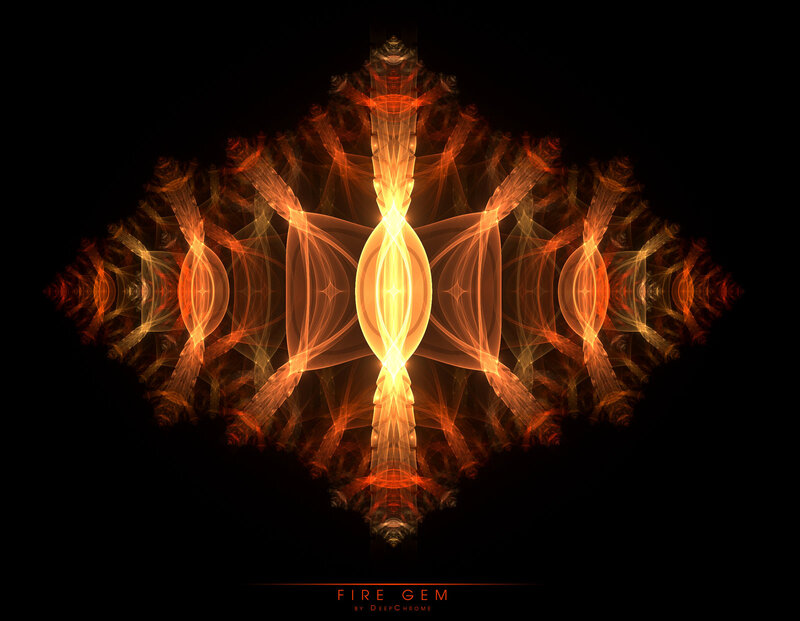 Fractal Fire Gem