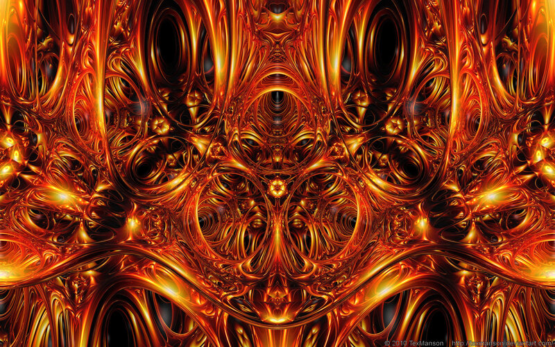 Fractal fire pattern