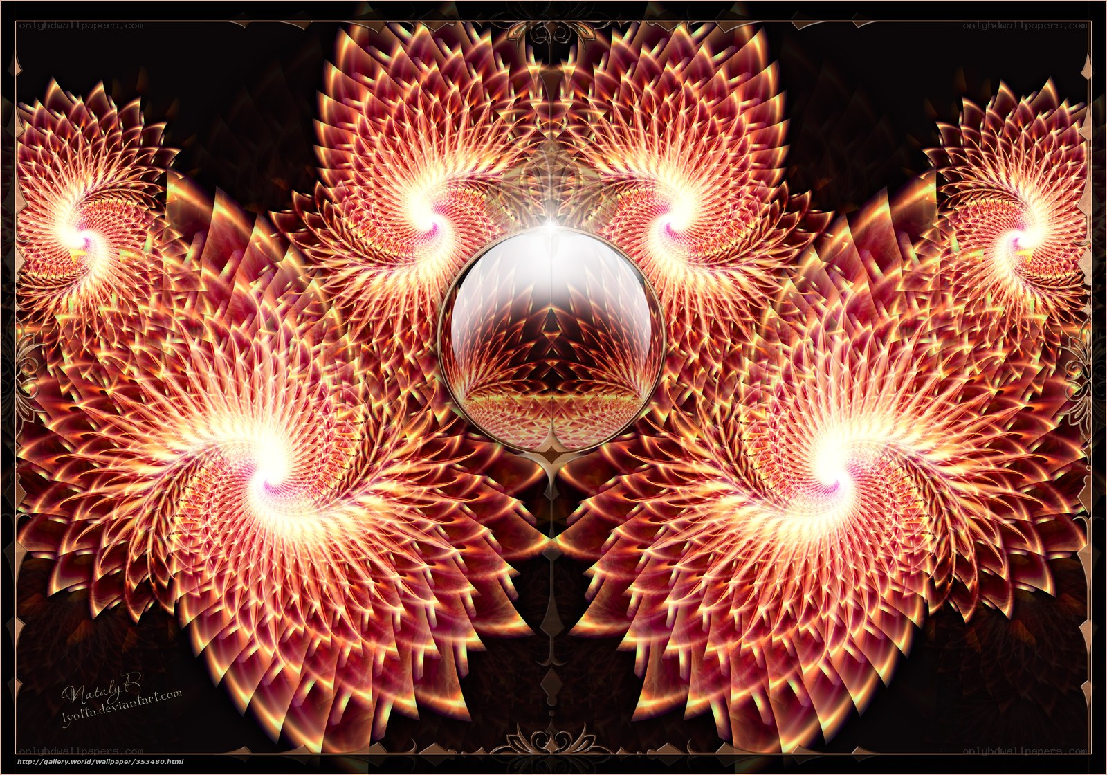 Fractal Fire Spirals