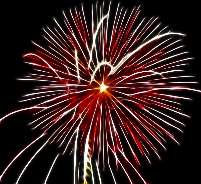 fractal firework explosion