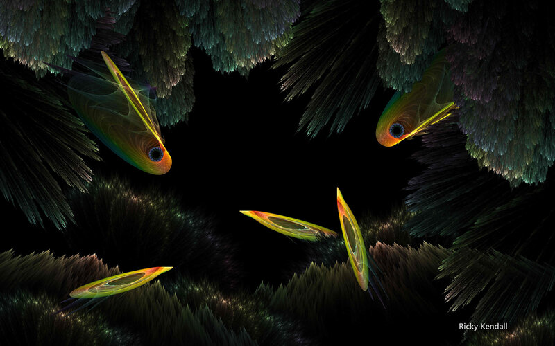 Fractal Fish in Dark Space